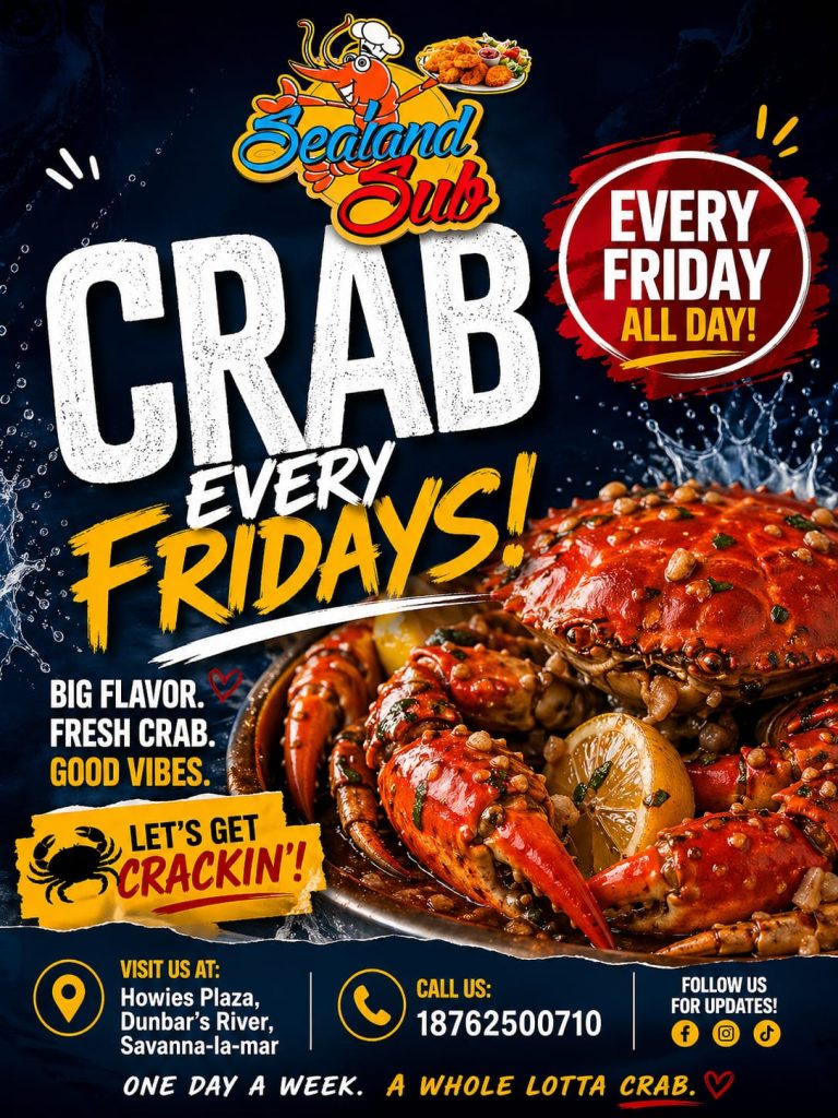 Crab every Fridays at Sealand Sub